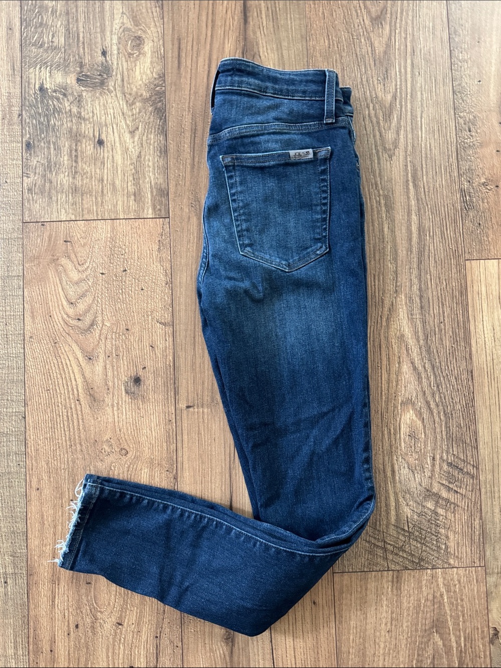 Joe's High Rise Curvy Skinny Ankle Dark Blue Denim Jeans